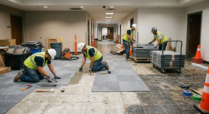 Our team working on Flooring Service projects in Westfield, IN