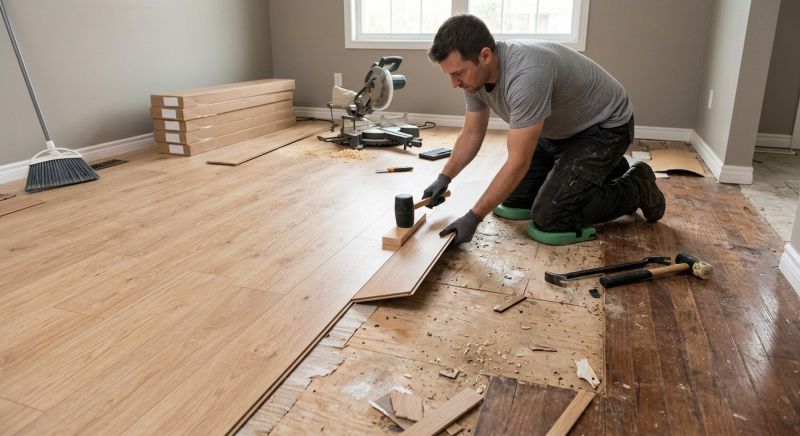 Laminate Floor Replacement in Pendleton, IN