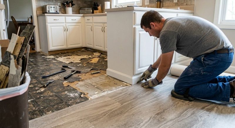 Linoleum Floor Installation in Elwood, IN