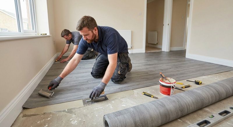 Sheet Flooring Installation in Carmel, IN