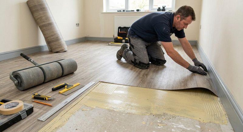 Sheet Flooring Installation in Fishers, IN