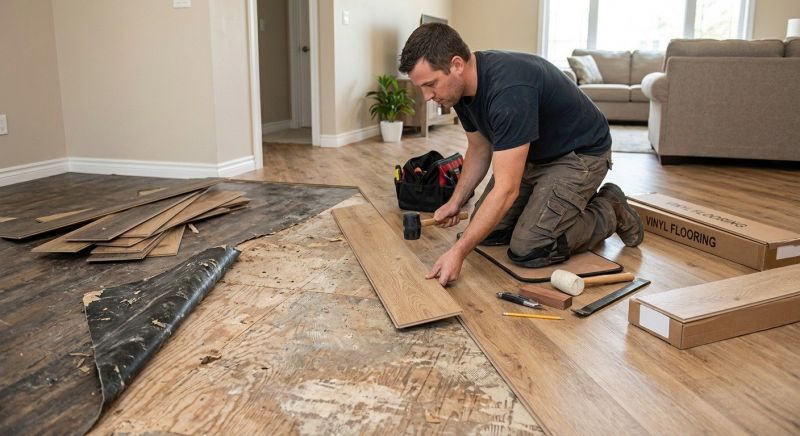 Vinyl Flooring Installation in Atlanta, IN